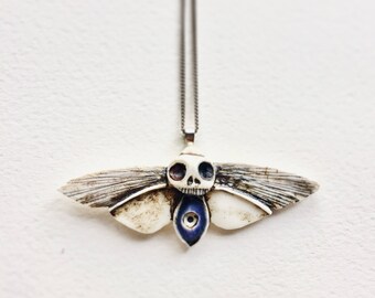 Evil Eye Death's Head Morth Pendant