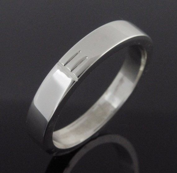 Personalized Initial Ogham ring- Handmade in Ireland | Irishmade Ogham Wedding Band | Free shipping worldwide