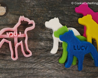 Custom Pitbull Cookie Cutter Personalized for your Pet!