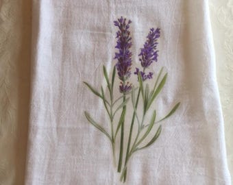 Lavender Flour Sack towel