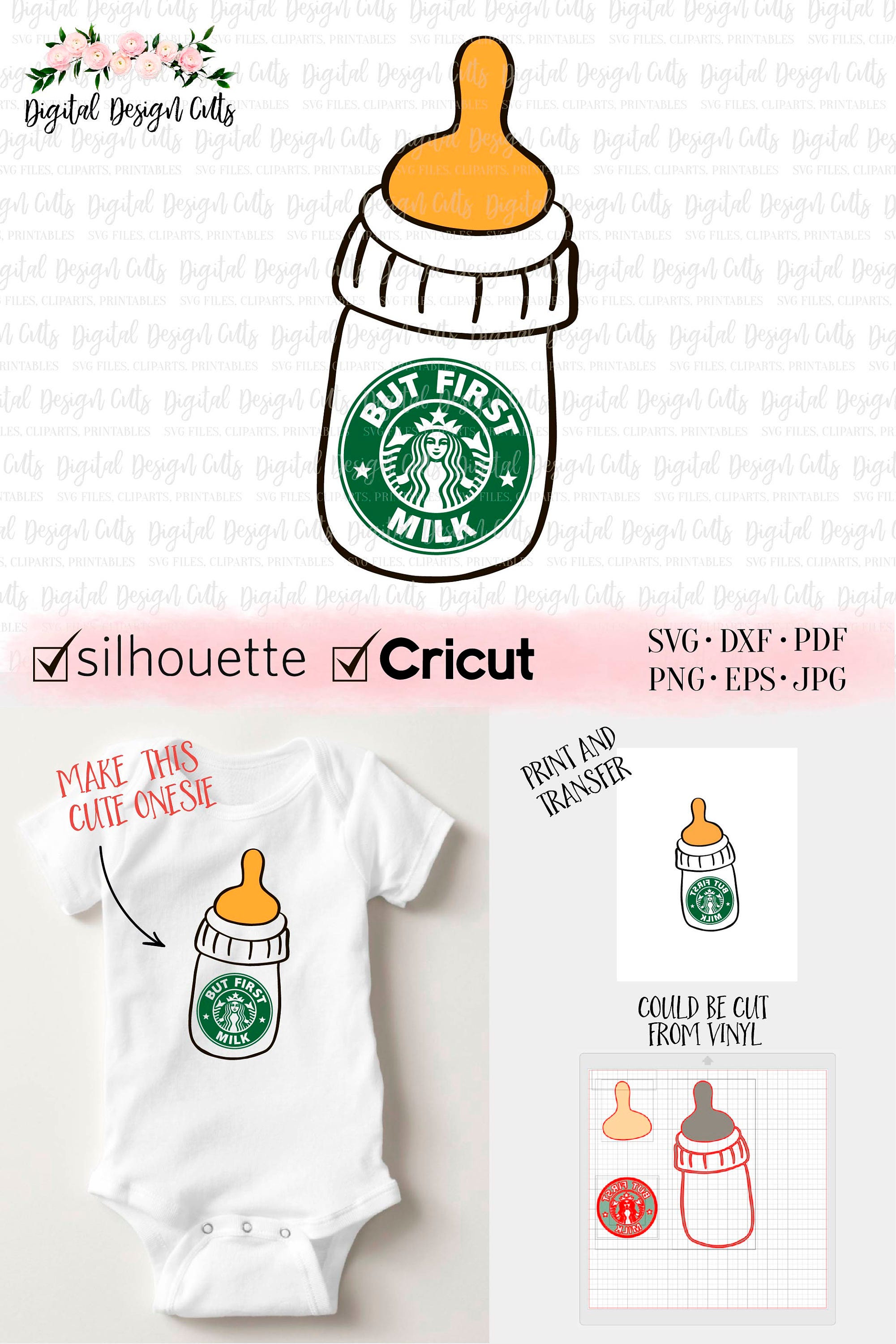 Download Starbucks Baby Bottle Funny Baby SVG Baby Bottle Milk SVG