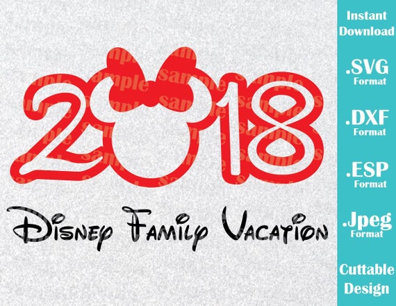 Download INSTANT DOWNLOAD SVG Disney Vacation 2018 Inspired Minnie