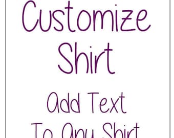 Add Text To Customize Shirt