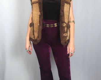 Vintage Shearling Lambskin Fur Vest