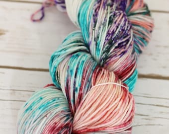 Superwash sock yarn "Seashells" 80/20 merino/nylon "nymph" blend