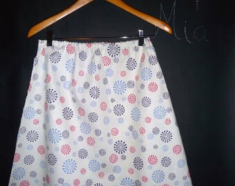 Sample SALE - Will fit Size S/M - Ready to MAIL - A-line SKIRT - Red White and Blue - Patriotic - by Boutique Mia