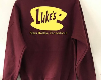 Luke's Gilmore Girls Crewneck Sweatshirt, TV Show, Rory Gilmore, Lorelai Gilmore