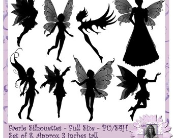 Faerie Silhouettes, Fairy Silhouettes, Sprite Silhouettes