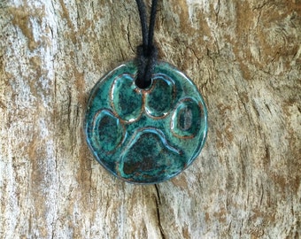 Paw Print Diffuser Necklace | Essential Oil Diffuser | Dog Lover Necklace | Aromarherapy Pendant