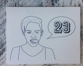 Miley Cyrus 23rd Birthday Card