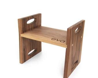 Walnut Step Stool Personalized Toddler
