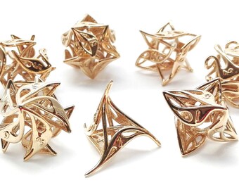 Curlicue 7-Part Dice Set