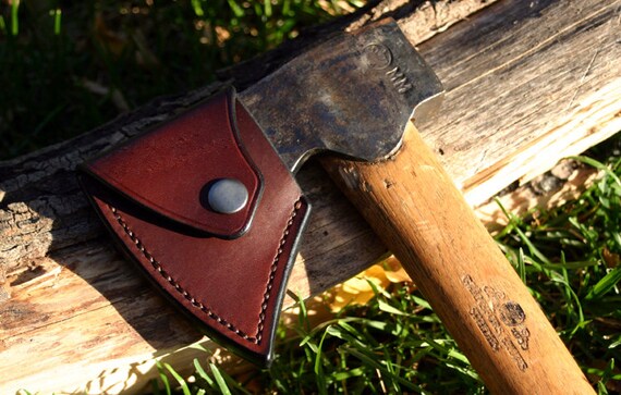 Leather Axe Sheath For Gransfors Bruk Axe Wildlife Hatchet