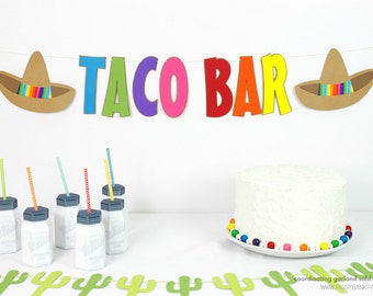 Sombrero Banner : Handcrafted Custom Phrase Fiesta Party Decoration | Birthday Banner | Cinco de Mayo Garland | Mexican Blanket Print Sign