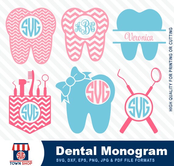 Download Dental dental monogram dental SVG dentist tooth SVG