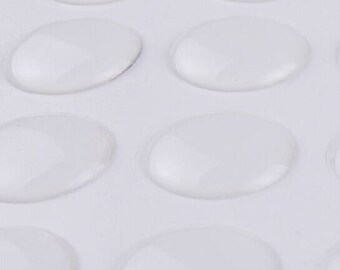 Set of 5 25mm resin cabochons