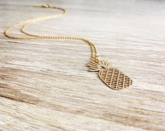 Gold PINEAPPLE fantasy necklace
