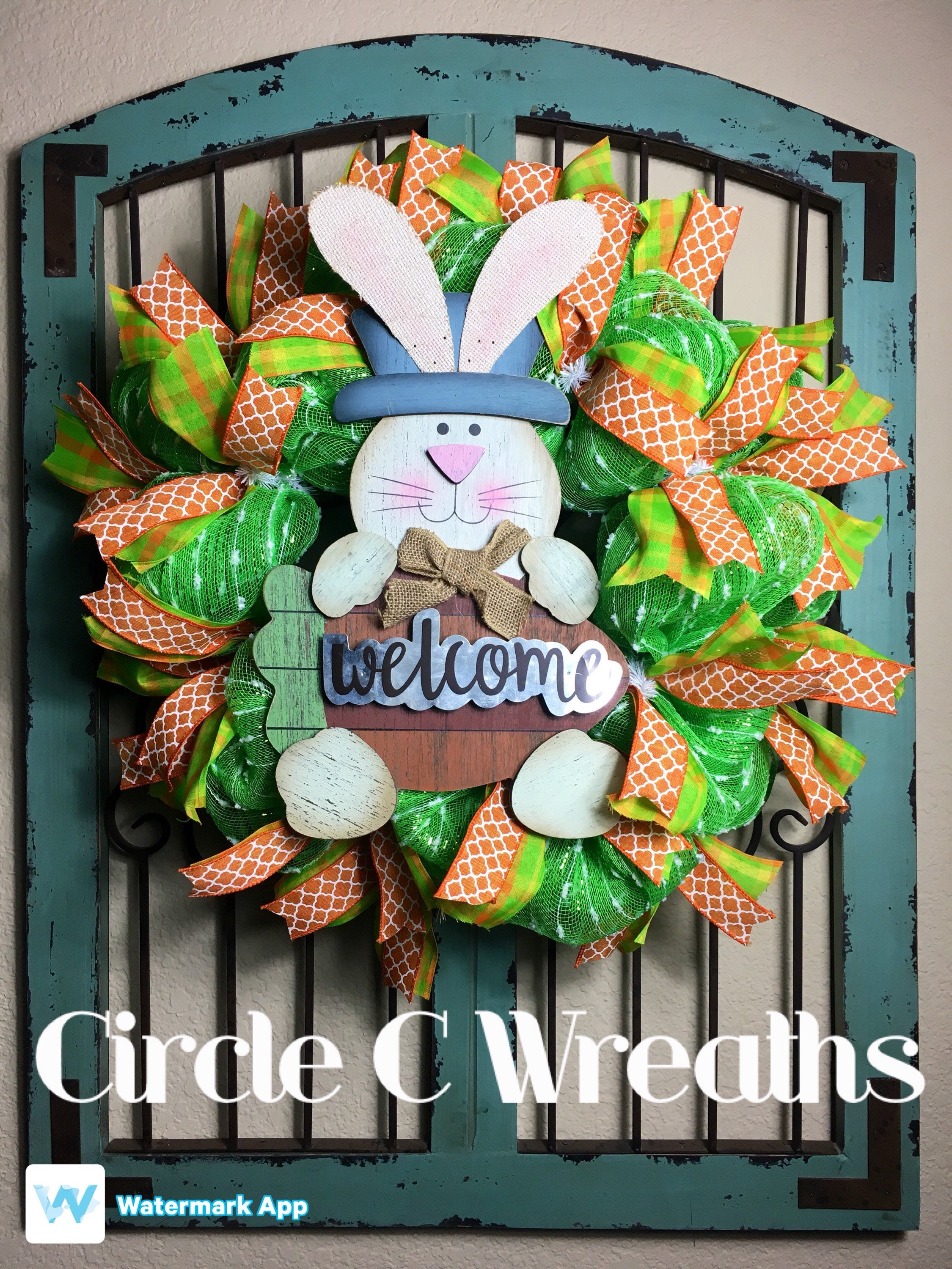 Happy Easter Front Door Wreath, Easter Front Door Wreath, Welcome ... Happy Easter Front Door Wreath, Easter Front Door Wreath, Welcome ...