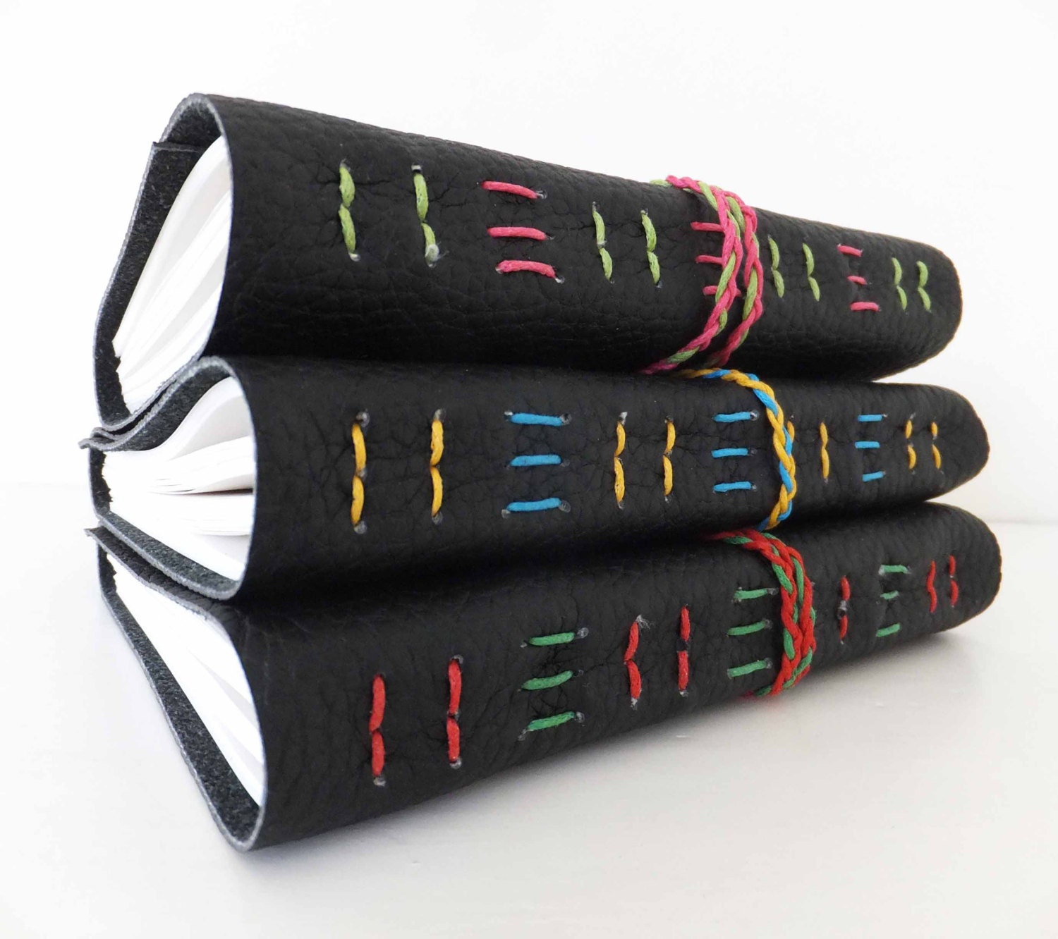 Recycled Leather Journal Ecofriendly Notebook Parquet