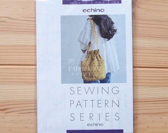 Paper Pattern | round bottom bucket bag echino