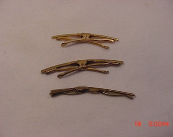 3 Vintage Shirt Collar Stays Bars Clips One Is A Rifle 18 - 136