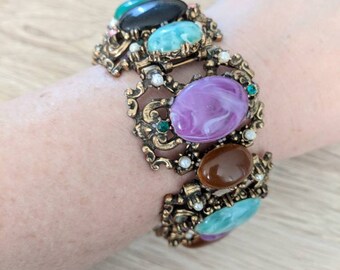 Chunky Vintage Colorful Bracelet