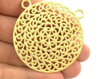 Gold Plated Pendant 52mm G3342
