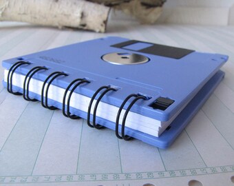 Floppy Disk Mini Notebook in Lilac Recycled Geek Gear Blank
