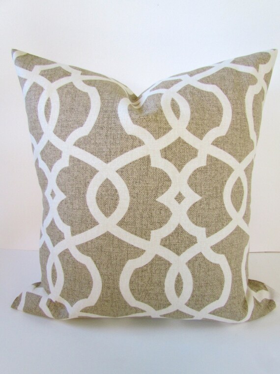 TAN PILLOWS Tan Decorative Pillow Covers Taupe Throw Pillow