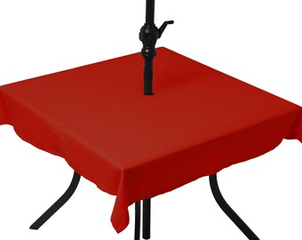 Yellow tablecloth chat (umbrella)