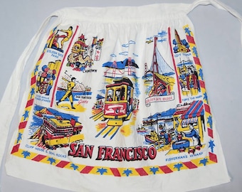 Vintage 60s San Francisco Souvenir Apron