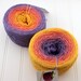 SilkLin Light Fingering - Epiphany Gradient, hand dyed silk/linen gradient yarn
