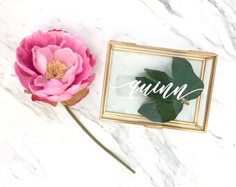 Bridesmaid Gift / Popular Bridesmaid Gift / Personalized Jewelry Box Personalized Glass Box / Maid of Honor Gift / jewelry storage/ Birthday