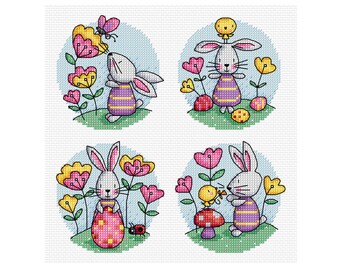 Easter Bunny - Durene J Cross Stitch - DJXS2273