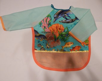 Sleeved Baby Bib #105
