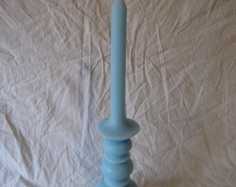 Great scented blue candle, brofumo sea breeze, rough surface. Big candle, material to create, creative project. Vintage