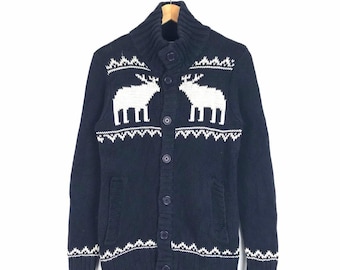 Rare!! Abercrombie & Fitch Knitwear Nice Design Small Size