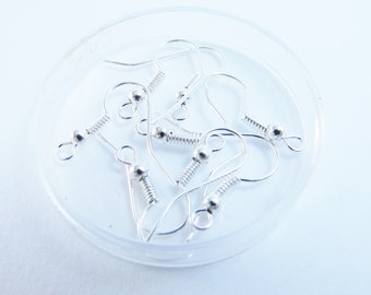 D-03101 - 30 Earhooks silver color