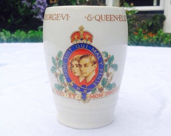 1937 coronation cup George 6th and Queen Elizabeth Queen mother