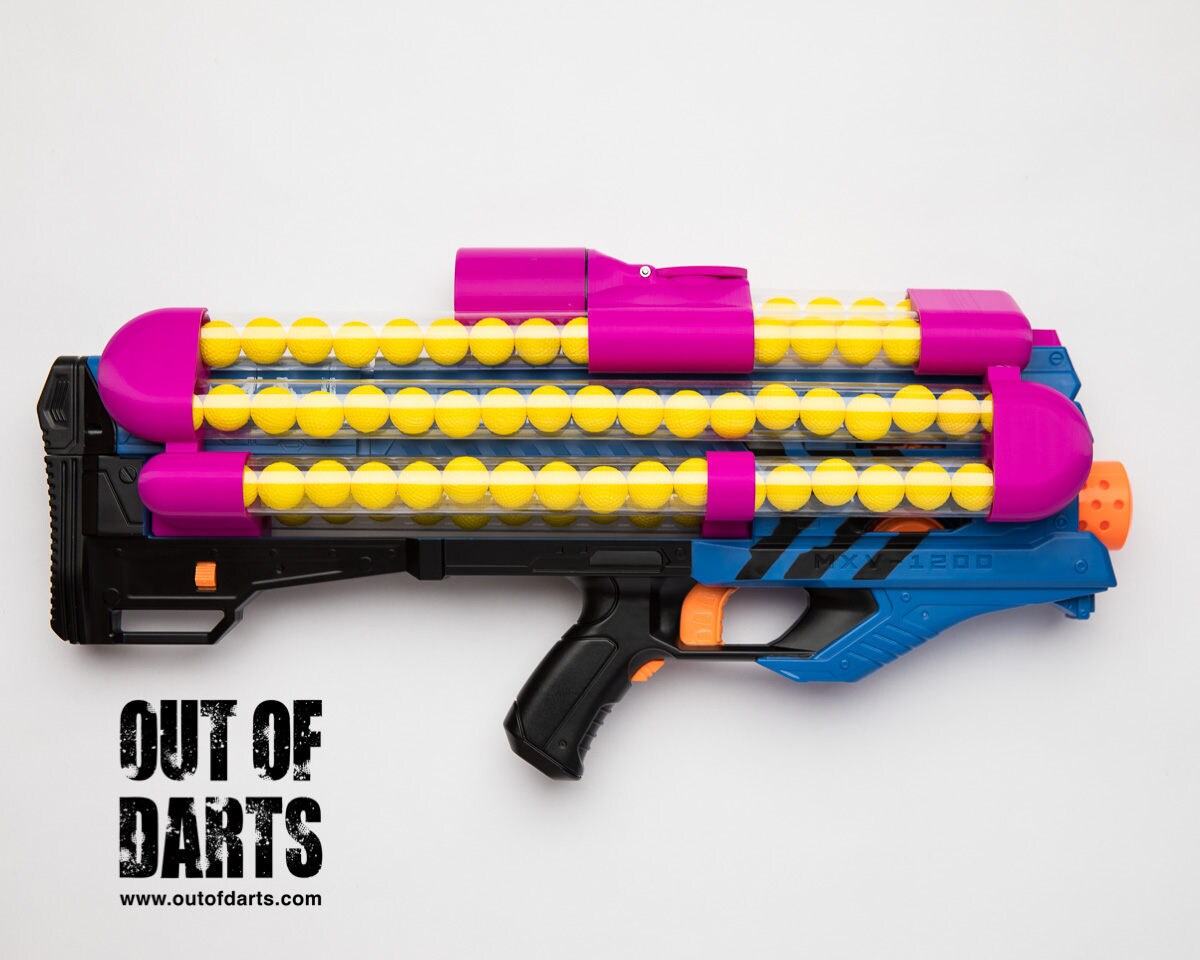 Nerf Rival Zeus HIRricane Modded blaster 85 round