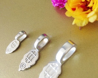 Jewelry Bails Aanraku Silver Plated 100 Pieces SMALL Medium LARGE Glass Tile Scrabble Pendants DIY Glue On Pad Original Authentic