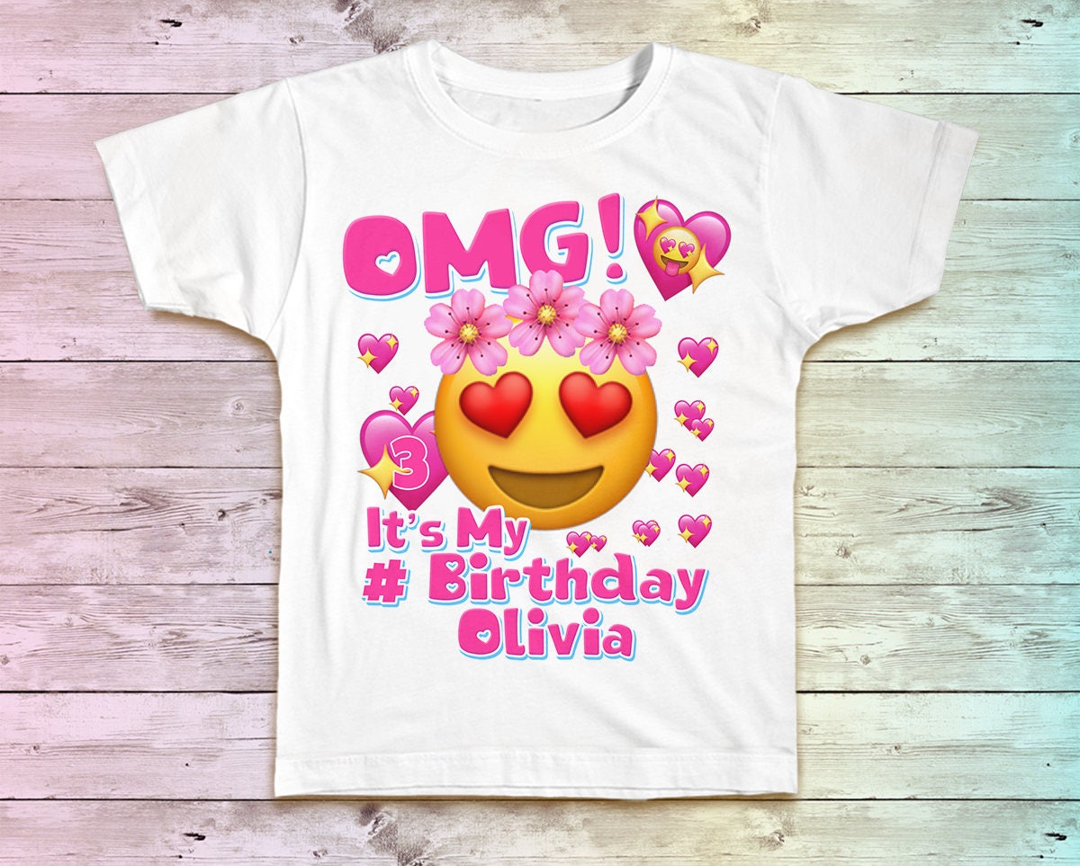 emoji family birthday shirts