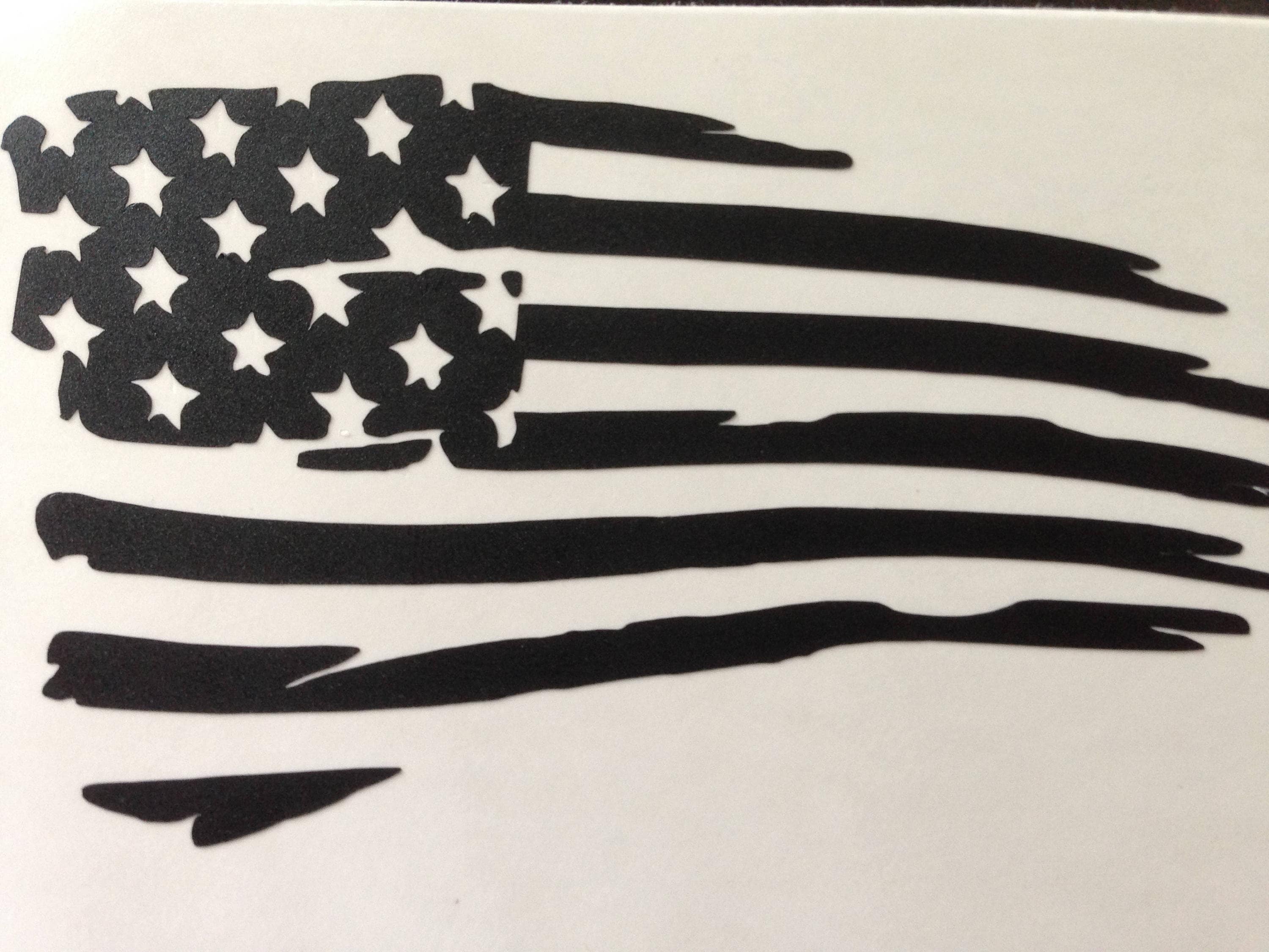 Tattered US Flag SVG