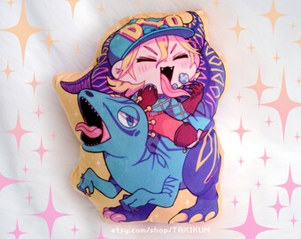 Diego Brando & Scary Monsters Cushion Pillow CASE ONLY - Jojo's Bizarre Adventure: Part 7 Steel Ball Run - Large 13"x16"