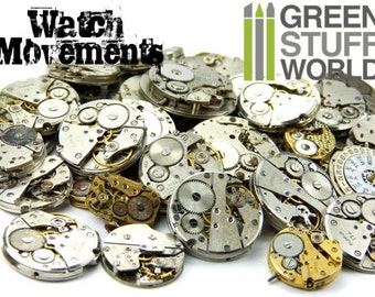 Vintage Watch MOVEMENTS 85gr. Steampunk (8-12 units) - sizes 1.8-2.5cm