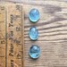 Parcel of 3 blue natural aquamarine mix sizes cabochons 8.35ct