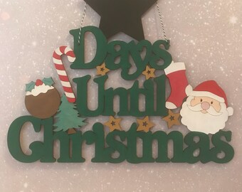 Christmas countdown hanging decoration | Christmas countdown | days until Christmas |