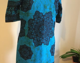 African Print Dress in Vibrant Colours ,