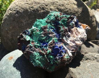 Raw Azurite And Malachite Druzy Smecimen