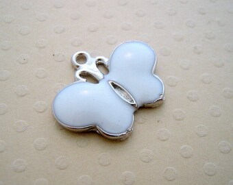 Enameled charm Butterfly 16 x 20 mm - BE-0375